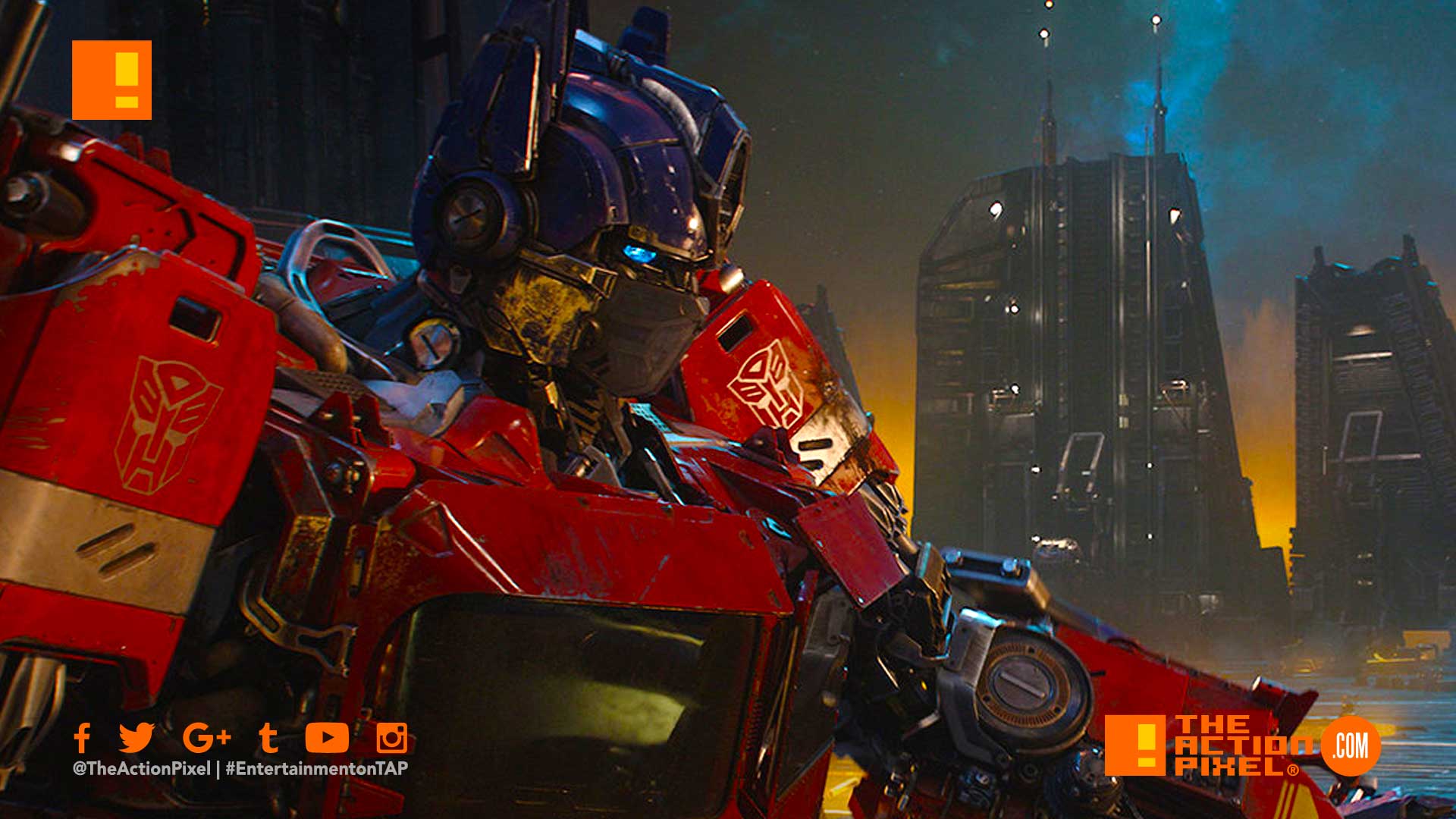 optimus prime, bumblebee, new trailer, transformers, paramount pictures, Bumblebee, Hailee Steinfeld ,John Cena, Travis Knight ,Bumblebee Movie, the action pixel, entertainment on tap, first look, image,bumblebee movie, bumblebee trailer,bumblebee review, bumblebee movie review, film review,