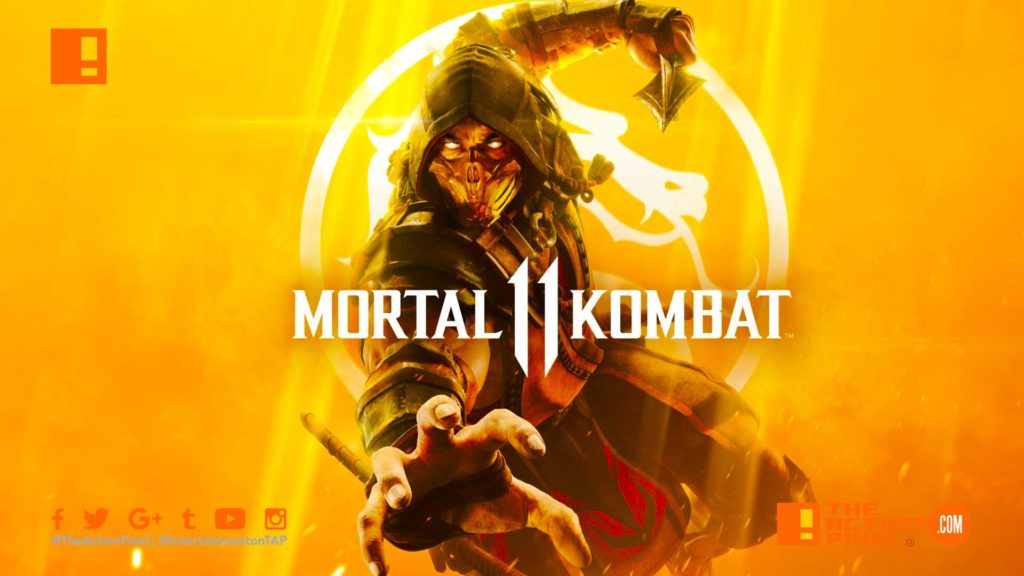 mortal kombat 11, mortal kombat, mk 11, mk, scorpion, raiden, the action pixel, key art, package art, entertainment on tap,the action pixel