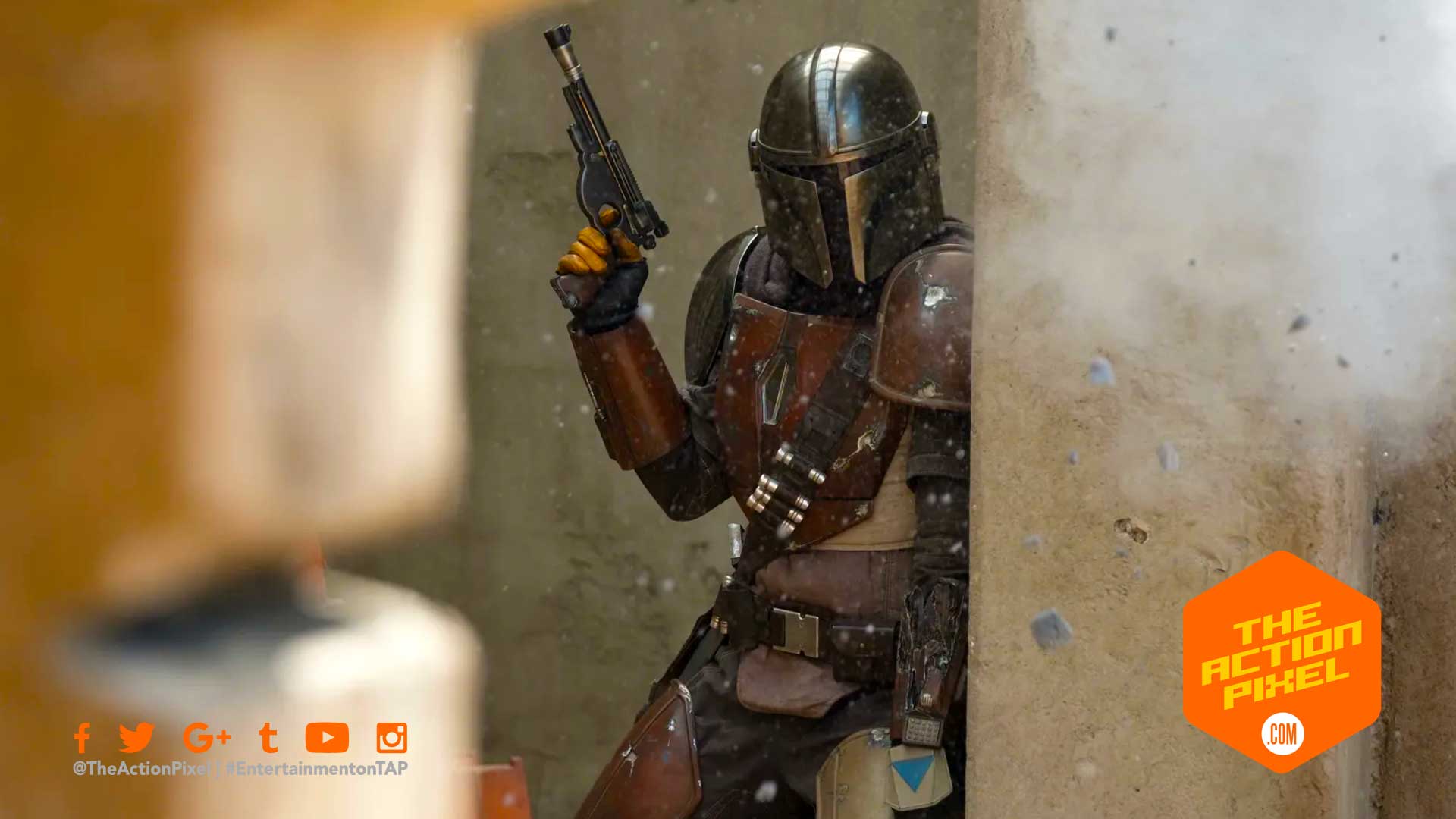 greef, star wars,mandalorian, live-action tv series, the action pixel, entertainment on tap, on Favreau, Dave Filoni, Kathleen Kennedy, Colin Wilson,Karen Gilchrist, carl weathers, gina carano, featured, star wars celebration 2019
