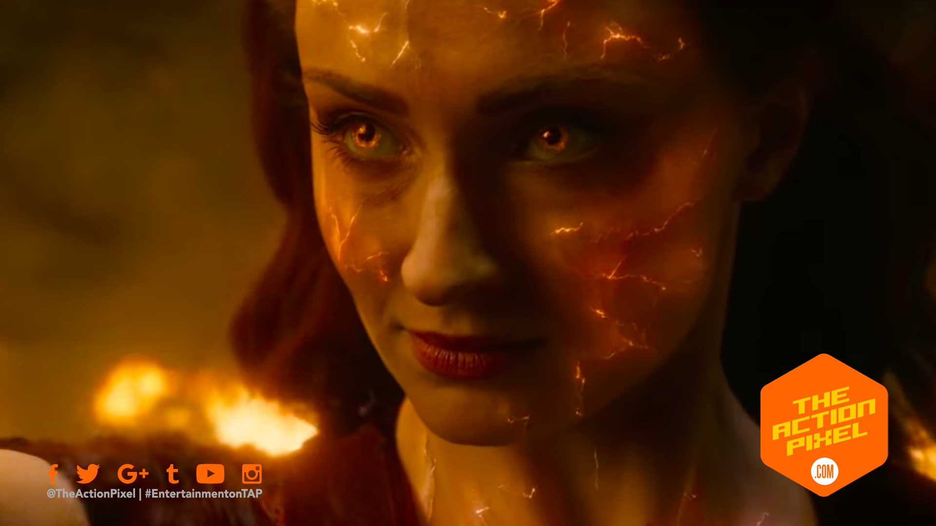 dark phoenix, sophie turner, x-men, xmen, the action pixel, entertainment on tap, phoenix, 20th century fox, jean grey, official trailer ,featured