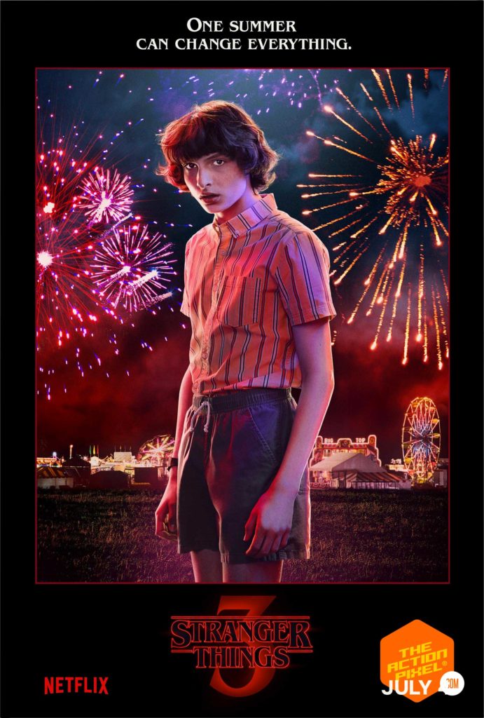 stranger things , stranger things 3, poster, netflix, entertainment on tap, the action pixel, 1980, 1985, stranger things 3 poster, stranger things poster, stranger things 3 trailer, hawkins, summer in hawkins, stranger things 3, stranger things season 3, the action pixel,