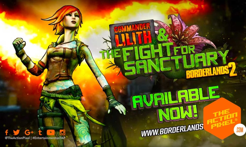 borderlands 2, borderlands 2: commander lilith and the fight for sanctuary, borderlands 3, entertainment on tap, the action pixel