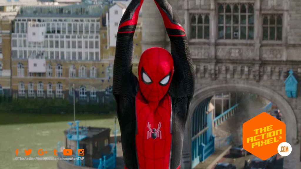 spider-man: far from home, sony pictures, sony, marvel, marvel studios, peter parker, spidey, peter tingle, happy, jon favreau, aunt may, marisa tomei, tom holland, zendaya, iron man, sony pictures, london, venice, italy, black dalia,tap reviews, spiderman far from home movie review, movie review, film review, tony stark, mysterio, quentin beck ,boh, augmented reality, skrull, nick fury, featured, spidey sense, tapreviews,