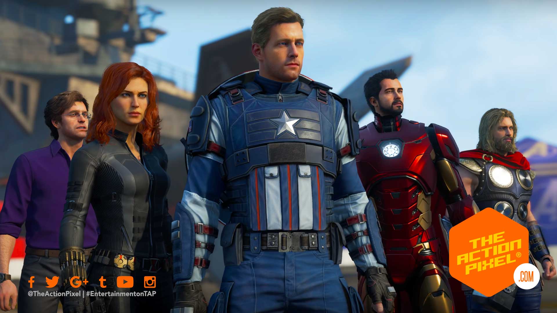 avengers, square enix, square enix marvel's avengers, marvel's avengers, avengers, marvel's avengers worldwide reveal, the action pixel, entertainment on tap, marvel games, marvel comics, e3 2019, e3, electronic entertainment expo, featured, a day, avengers day, gameplay video, featured,