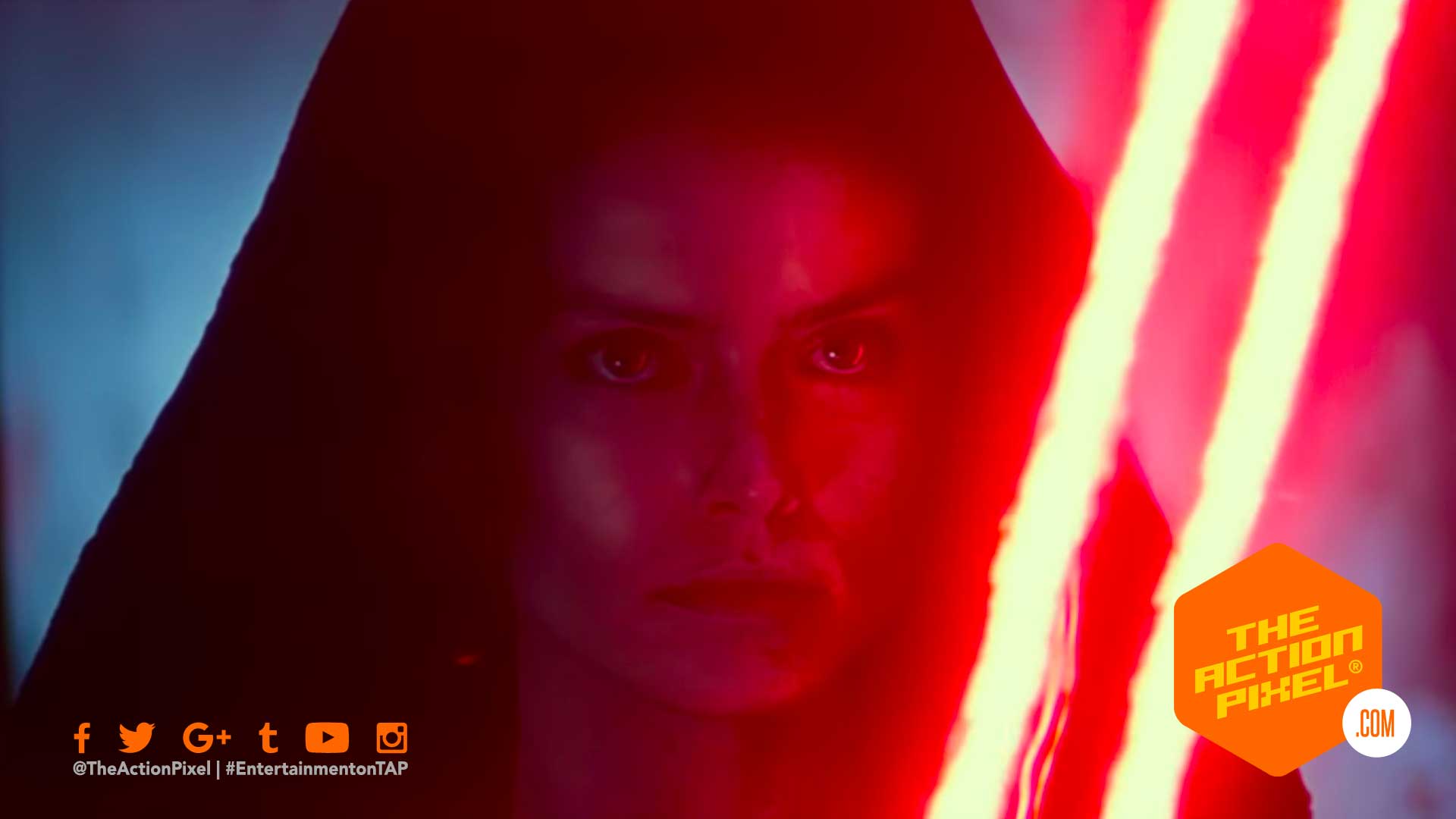 dark rey, the rise of skywalker, star wars, star wars: the rise of skywalker, star wars the rise of skywalker, the rise of skywalker poster, star wars poster, rey, kylo, palpatine, d23 expo, emperor palpatine, special look video, d23 expo