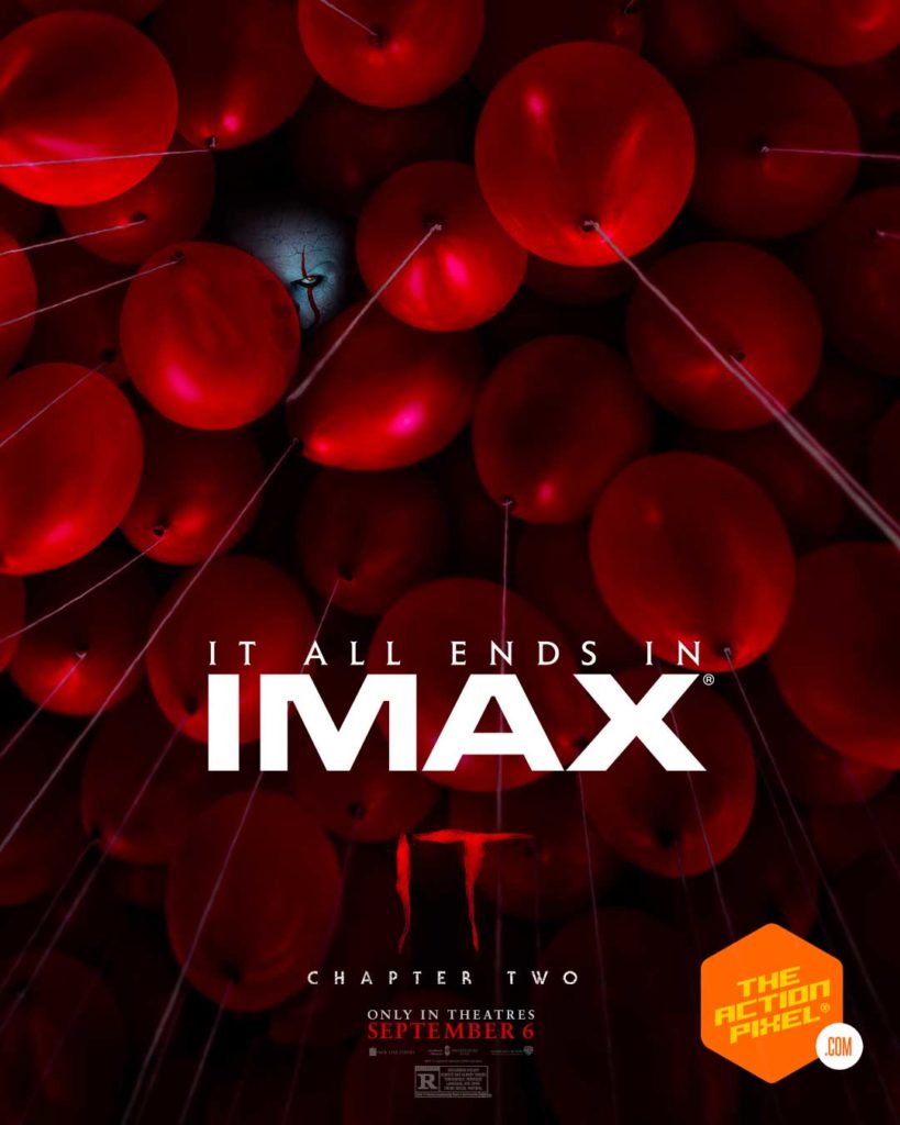 it poster, dolby, it chapter 2 poster, it chapter two poster, it chapter two, pennywise,the action pixel, entertainment on tap, it chapter two imax, it chapter two dolby, the action pixel, entertainment on tap, featured