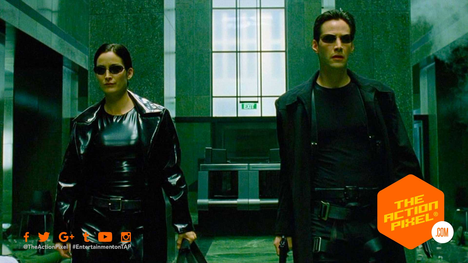 trinity, neo, matrix, matrix 4, the matrix, carrie-anne moss, keanu reeves, the action pixel, entertainment on tap,