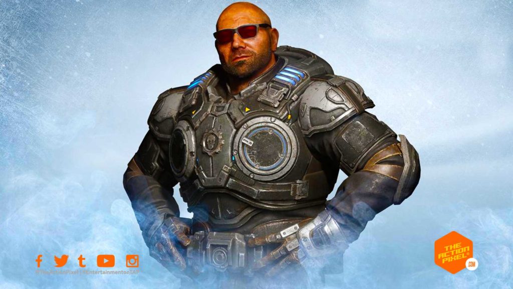 dave bautista, wwe, gears 5, gears of war, the action pixel, entertainment on tap,