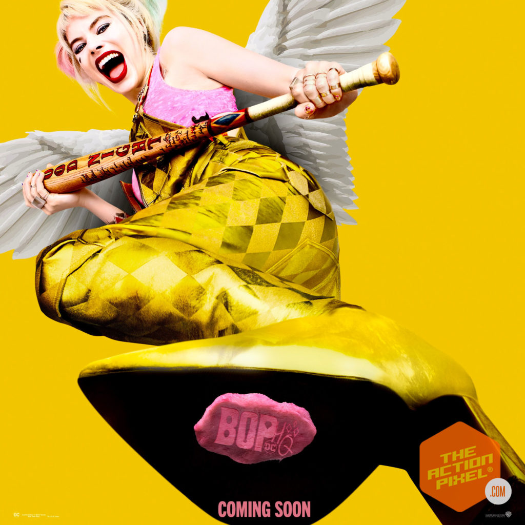 birds of prey poster, birds of prey, birds of prey movie, dc comics, wb pictures, warner bros pictures, harley quinn, margot robbie, the action pixel, entertainment on tap, featured,trailer, margot robbie harley quinn,