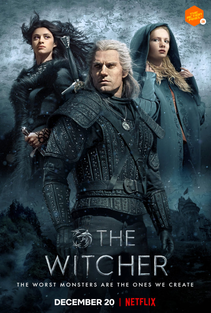 the witcher, the witcher netflix, netflix, the witcher netflix poster, the witcher poster, henry cavill, the witcher, the action pixel, entertainment on tap, the action pixel, henry cavill, featured,the witcher 3: wild hunt, Geralt, netflix, entertainment on tap, the action pixel, @theactionpixel, the witcher,yennefer,Anya Chalotra, Freya Allan, ciri, geralt, henry cavill, netflix, featured,teaser trailer,the witcher main trailer