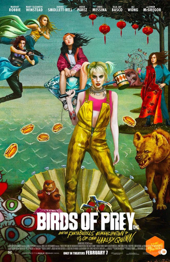 birds of prey poster, birds of prey, birds of prey movie, dc comics, wb pictures, warner bros pictures, harley quinn, margot robbie, the action pixel, entertainment on tap, featured,trailer, margot robbie harley quinn,birds of prey poster,birth of venus