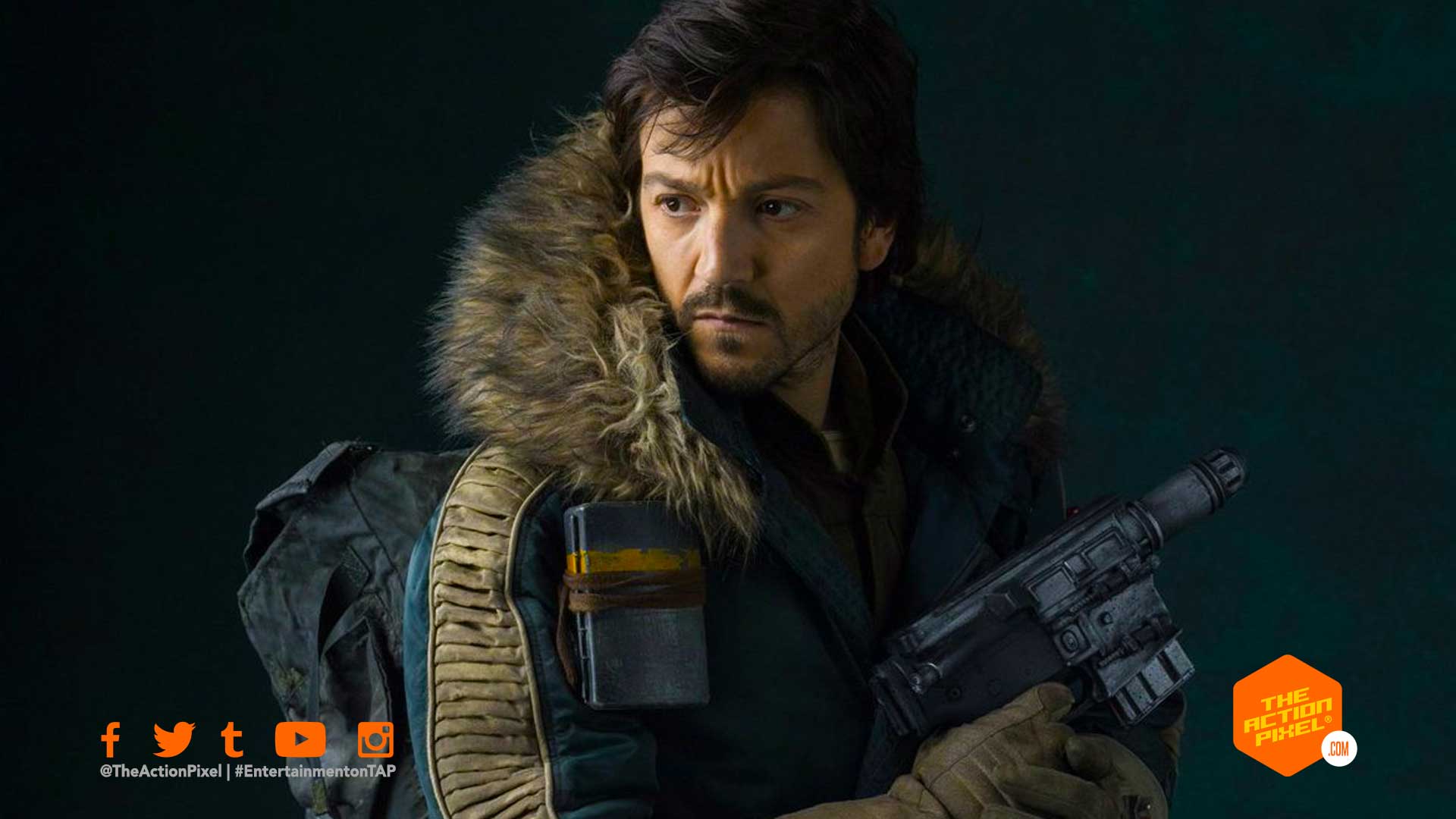 diego luna, star wars, disney+ cassian andor, rogue one, rogue one prequel tv series, rogue one prequel, rogue on disney+ tv series, rogue one: a star wars story, rogue one: a star wars story prequel, featured, entertainment on tap, the action pixel