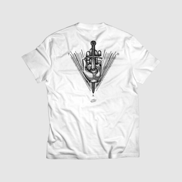 true absolute power, gamer, tshirt, t-shirt, tshirt lover, tshirt print, t-shirt design, macabre, tshirt for sale, dagger, hand,