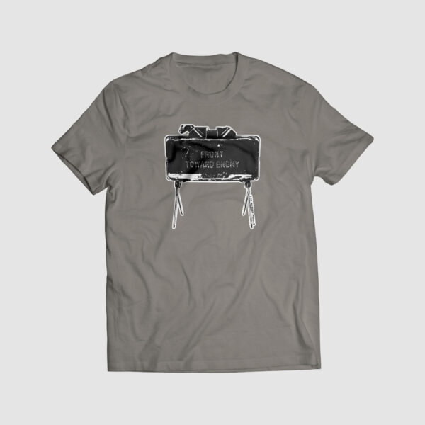 claymore, front toward enemy, tshirt print, tshirt life, the action pixel, entertainment on tap,