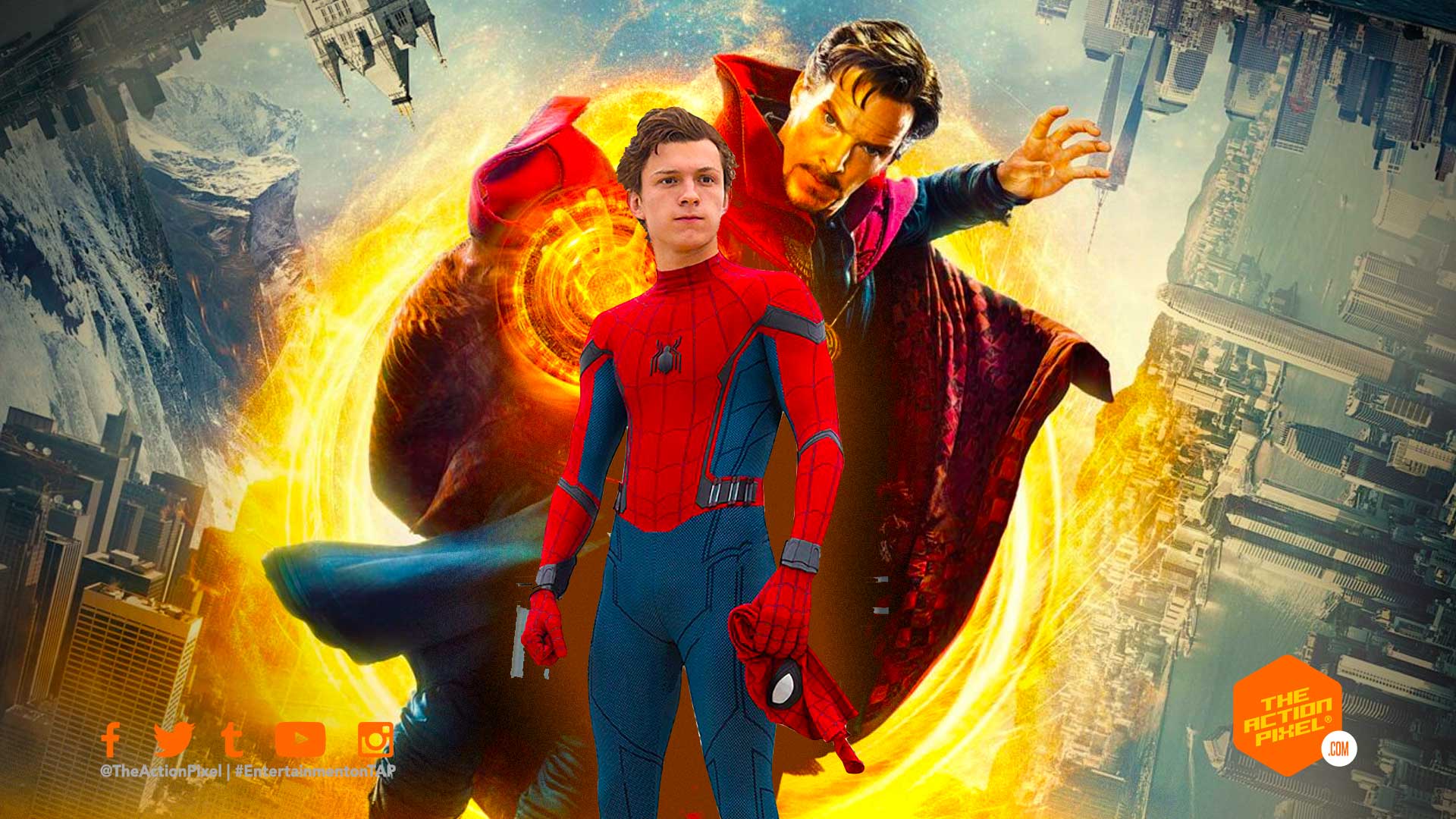 doctor strange, doctor strange in the multiverse of madness, the action pixel, entertainment on tap, spider-man, spider-man 3, entertainment on tap, peter parker, benedict cumberbatch, tom holland, sony pictures, marvel studios, mcu spiderman, mcu spider-man, spider-man 3 movie, mcu spiderman 3,