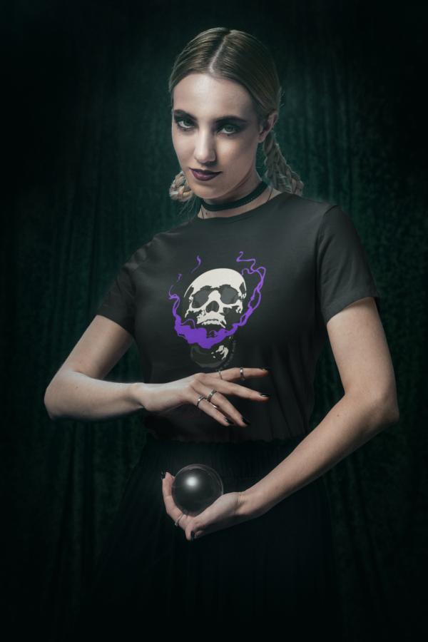 "Smoking Skull" Purple Haze Unisex T-Shirt