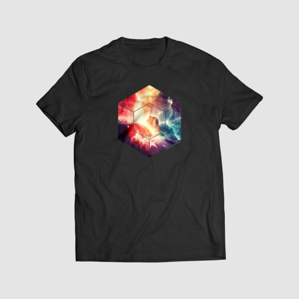 zen , space tshirt, space, galaxy design, tshirt, tshirts, stars, galaxies, hexagon,style on tap, the action pixel,