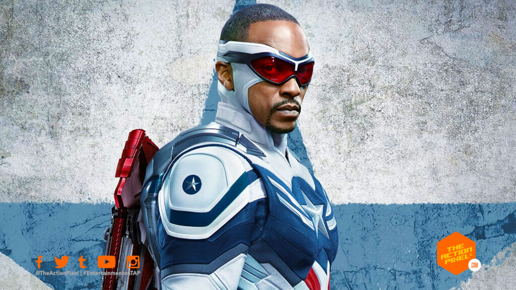 sam wilson, captain america, captain america shield, captain america 4, marvel studios, the falcon, marvel captain america, captain america sam wilson, the falcon and the winter soldier, entertainment on tap, the action pixel