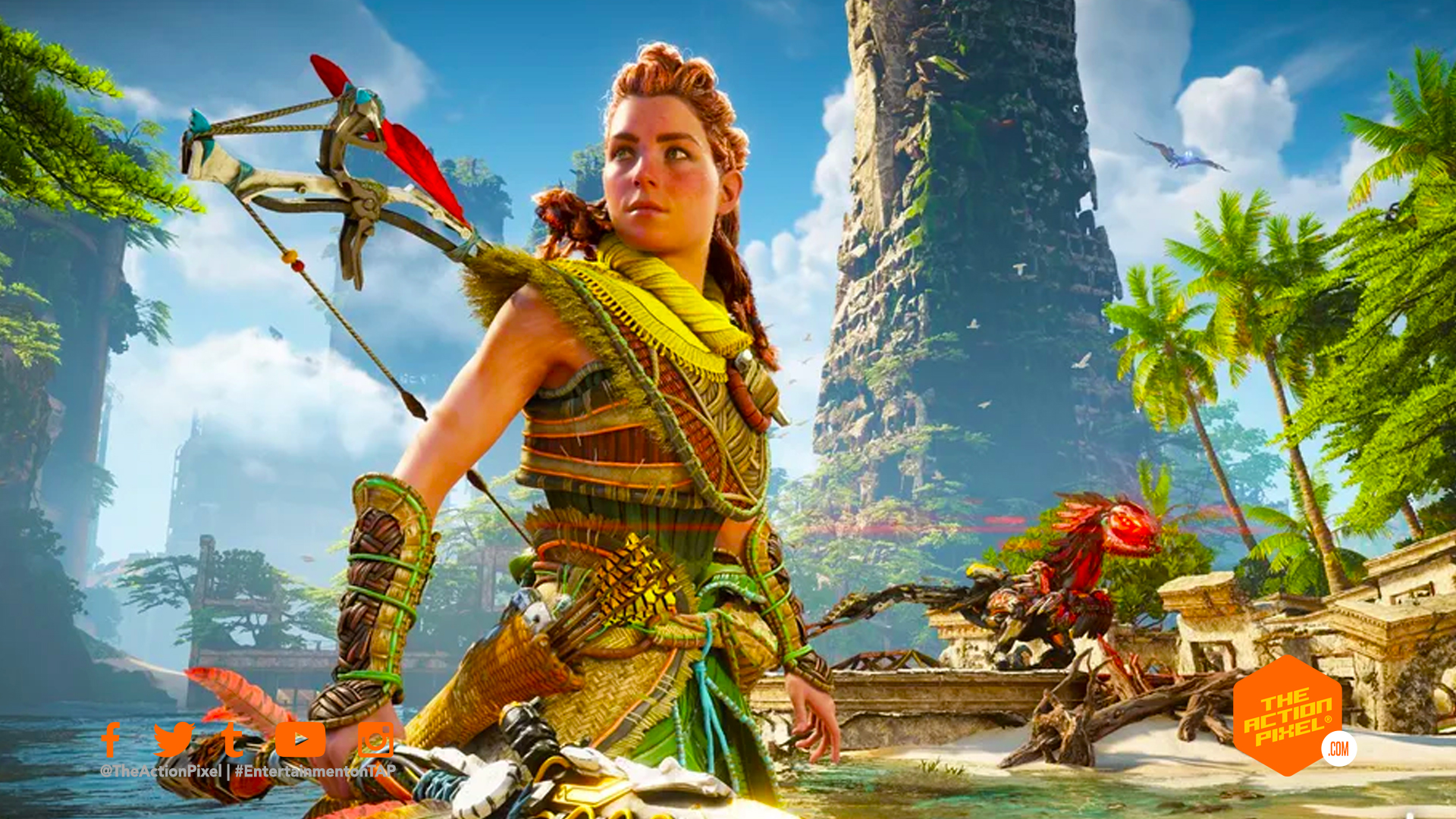 horizon forbidden west, aloy, the action pixel, gaming news, featured , entertainment on tap, playstation 5, ps5 capture, ps5, horizon zero dawn sequel, horizon 2, horizon forbidden west gameplay, the action pixel, entertainment on tap,