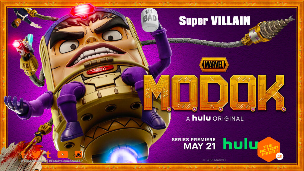 modok, m.o.d.o.k., hulu, marvel's modok, marvel's m.o.d.o.k., the action pixel, entertainment on tap, featured