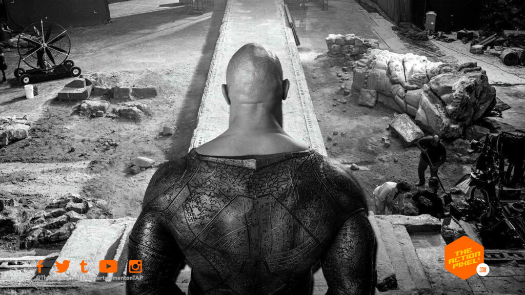 rock, dwayne johnson, the rock, black adam, jsa, bts black adam, entertainment on tap, the action pixel, dc comics, wb pictures, warner bros pictures, featured,