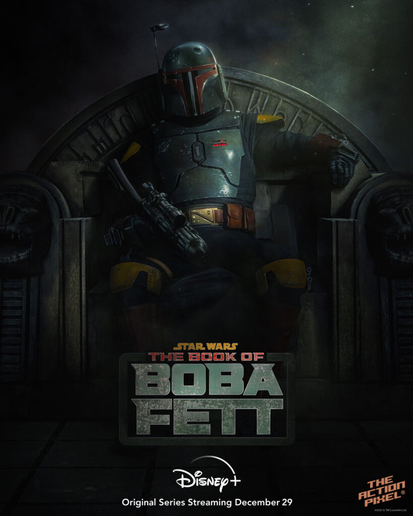 boba fett, the book of boba fett, the mandalorian, the mandalorian spin-off, boba fett disney plus, boba fett series, star wars boba fett disney plus, disney plus, disneyplus, disney+ , the book of boba fett disney plus, the book of boba fett release date, the book of boba fett star wars, the book of boba fett poster,, featured, the action pixel, entertainment on tap,