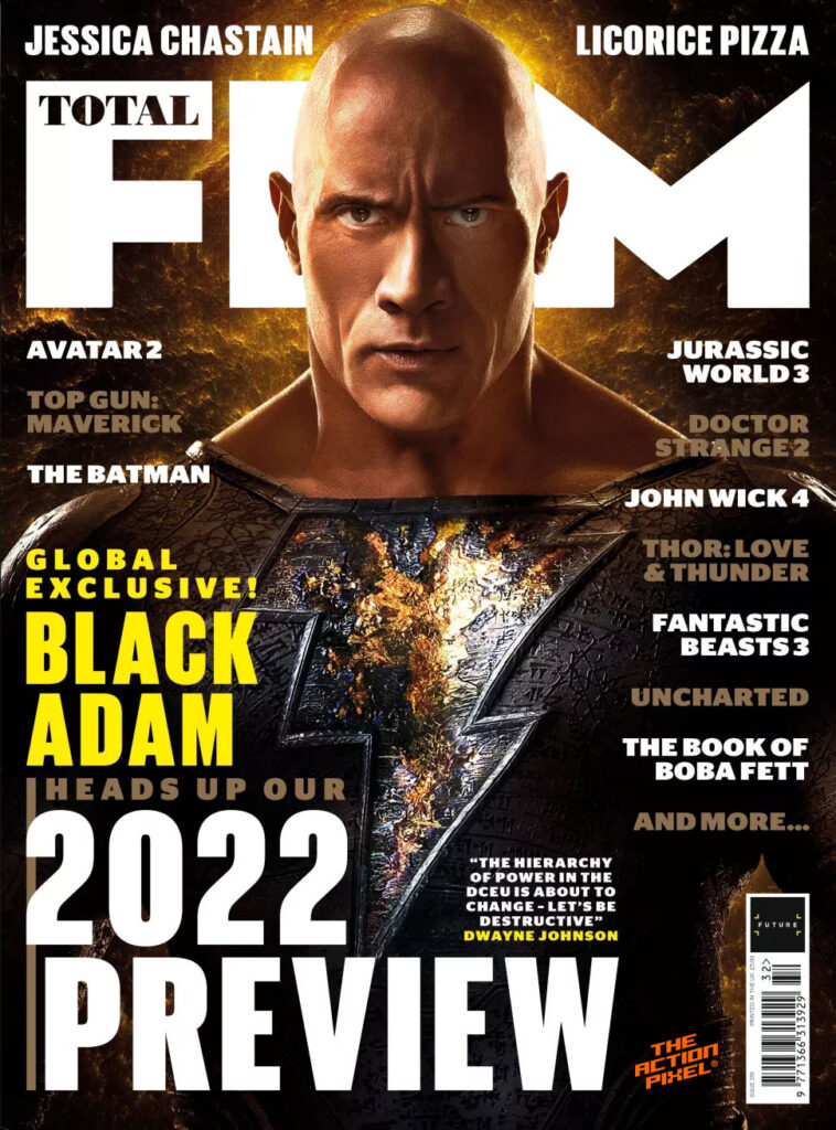 black adam,the rock, dwayne johnson, dwayne the rock johnson, total film, black adam first look, dc movies, dc comics, dc black adam, black adam dwayne johnson, featured, entertainment on tap, the action pixel