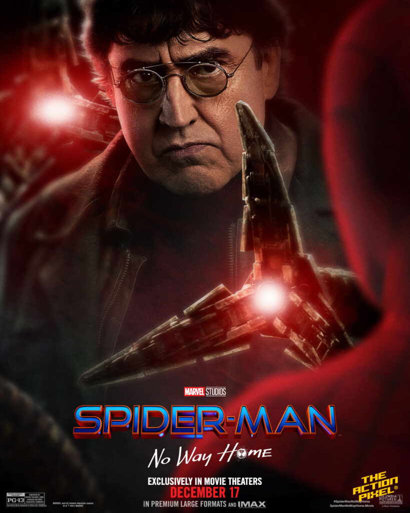 doc ock, spider-man, Alfred Molina,jamie foxx, willem dafoe,, sony pictures, marvel studios, tom holland, the action pixel, entertainment on tap