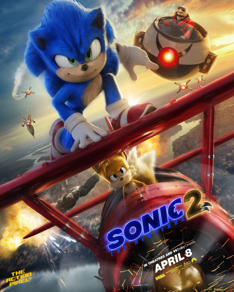 sonic 2 poster, sonic 2, sonic the hedgehog, tails, sonic the hedgehog 2, entertainment on tap, sega, the action pixel, featured,