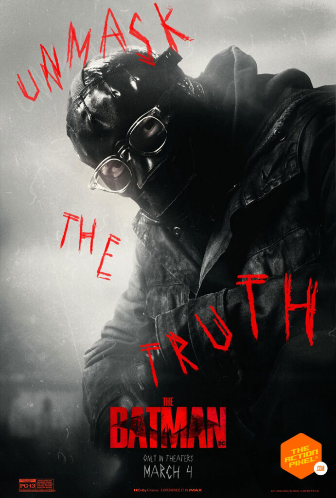 the batman, riddler, Paul dano, matt Reeves, the batman movie, dc comics, entertainment on tap, the action pixel, featured, the batman poster, Collin Farrell, Zoe Kravitz,