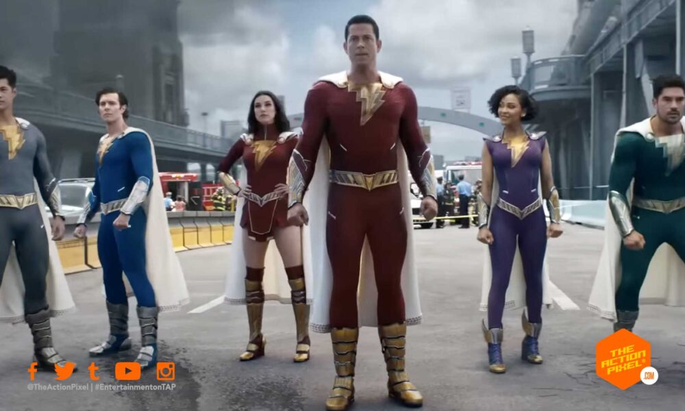 shazam: fury of the gods, Shazam! fury of the gods, Shazam! 2, fury of the gods, trailer , featured, entertainment on tap, Zachary Levi,featured, the action pixel,dc movie, dc comics,
