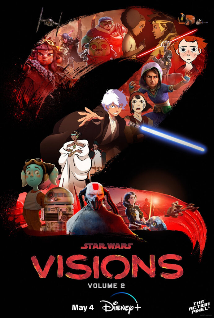 Star Wars visions: volume 2 , Star Wars visions: volume 2 trailer, Star Wars, visions, Star Wars visions 2, Disney Plus, may the fourth be with you, may 4, Star Wars day, entertainment on tap, tap news, entertainment news, featured, Star Wars anime, Star Wars animation, Lucasfilm