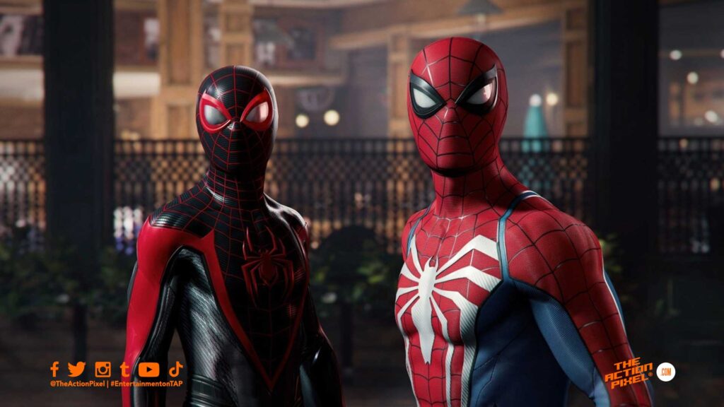 spider-man 2, playstation, insomniac games, spider-man 2 video games, entertainment on tap, the action pixel, featured,