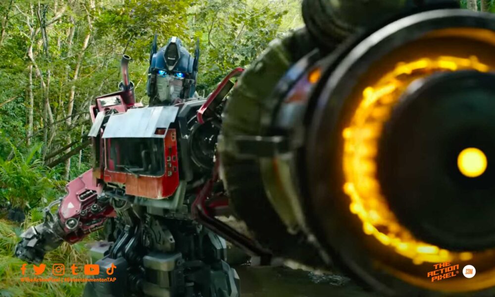 Optimus prime, maximals, rise of the beasts, transformers, transformers rise of the beasts, transformers: rise of the beasts, Optimus primal, mirage, featured,the action pixel, entertainment on tap, race, wheel jack, Optimus prime,optimus primal, mirage,autobots, exclusive clip