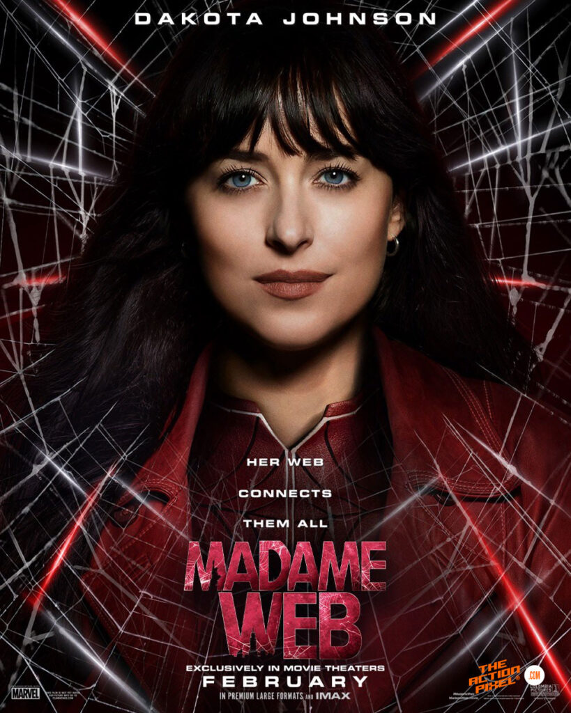 madame web, sony pictures, spider-man, spider man, dakota johnson, featured, marvel comics, marvel, madame web poster